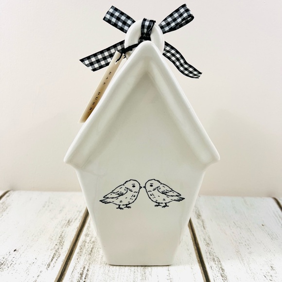 Rae Dunn Knock Birdhouse Ceramic Decoration - Picture 3 of 6